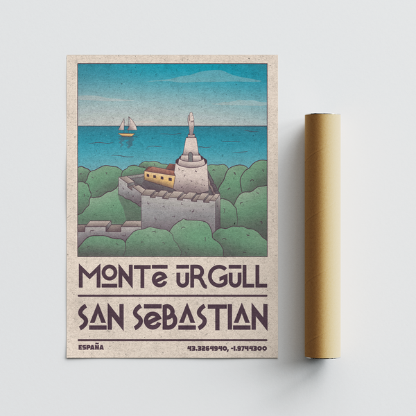 Stylized Mount Fuji print ready for modern studio space