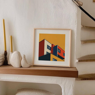 Bauhaus architecture print for design and innovation lovers
