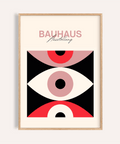 Abstract Eye Poster in Black and Red for living room wall art