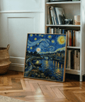 Vincent Van Gogh Poster featuring yellow and blue for office wall art