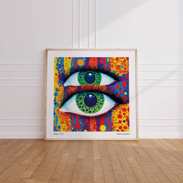 Whimsical colorful pop art with intricate dots and bright color burst