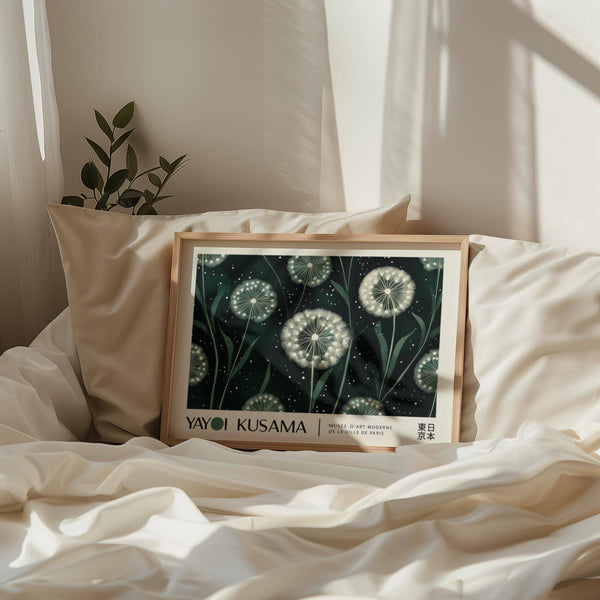 Elongated floral horizontal posters for serene modern bedrooms