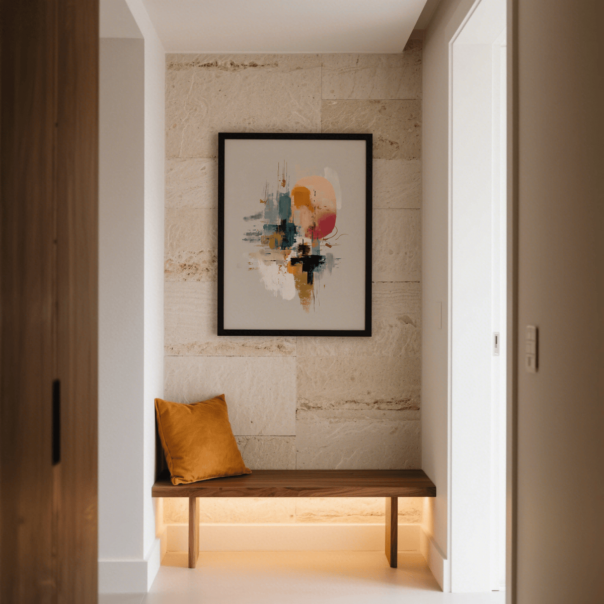 Colorful Poster Print with multicolored tones ideal for creative studio wall art