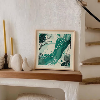 Large nature wall art print for statement wall styling