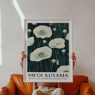 Poppy Prints illustration with clean botanical forms and subtle movement.