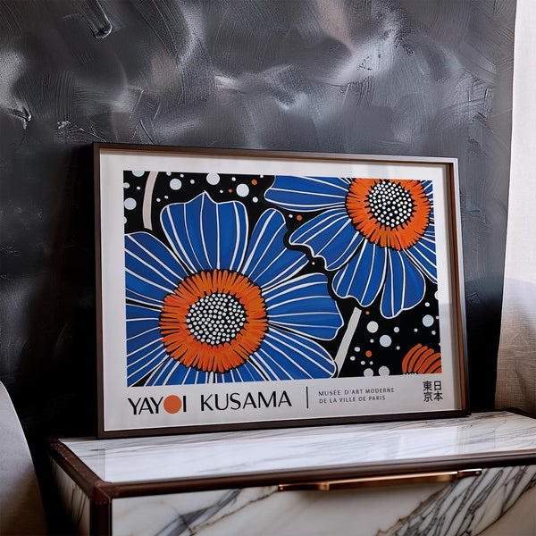 Unique flower art print for eclectic and contemporary spaces