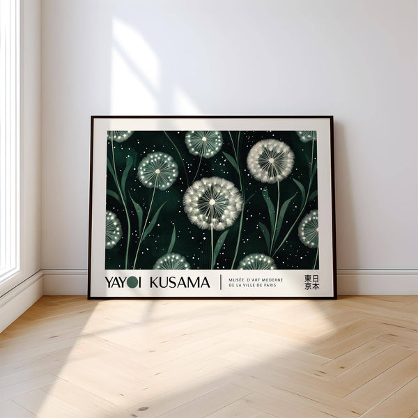 Japandi horizontal posters with floral repetition and minimal palette