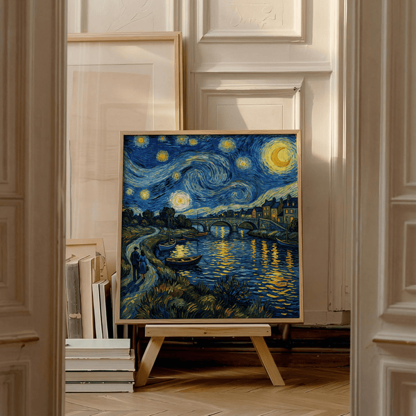 Vincent Van Gogh Poster black highlights for study art print decor