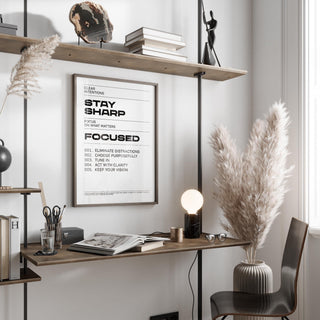 Office Posters Motivational art for intentional, minimalist office design.