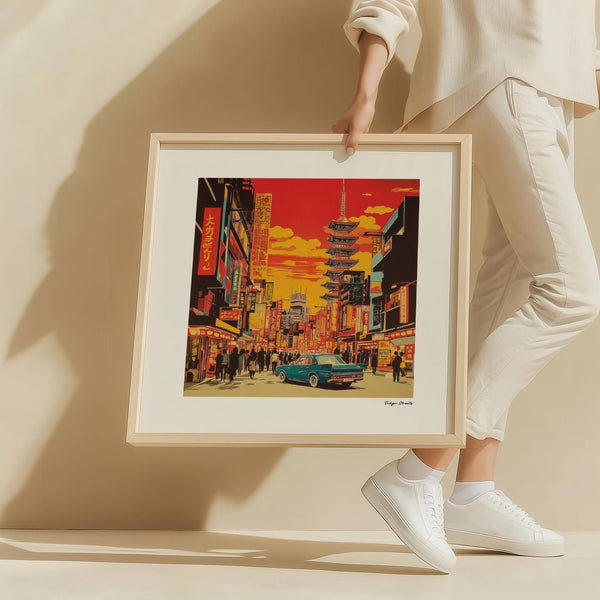 Nostalgic Tokyo-inspired Japonise art for minimalist interiors