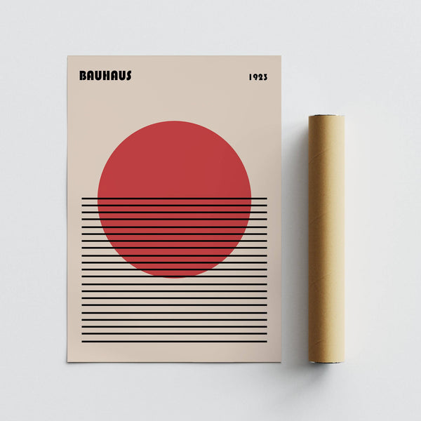 Serene geometric art print blending form and function