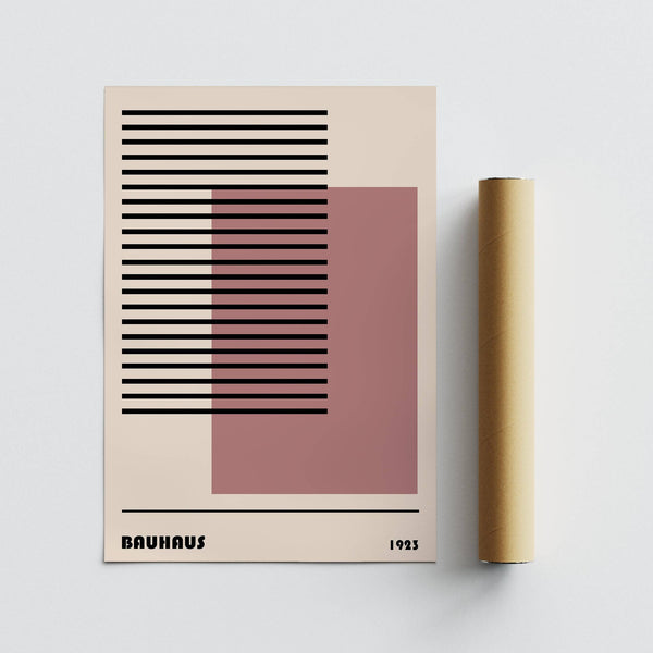 High-quality Bauhaus 1923 art on matte paper
