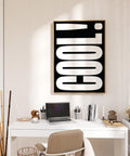 Simple and trendy typography wall print