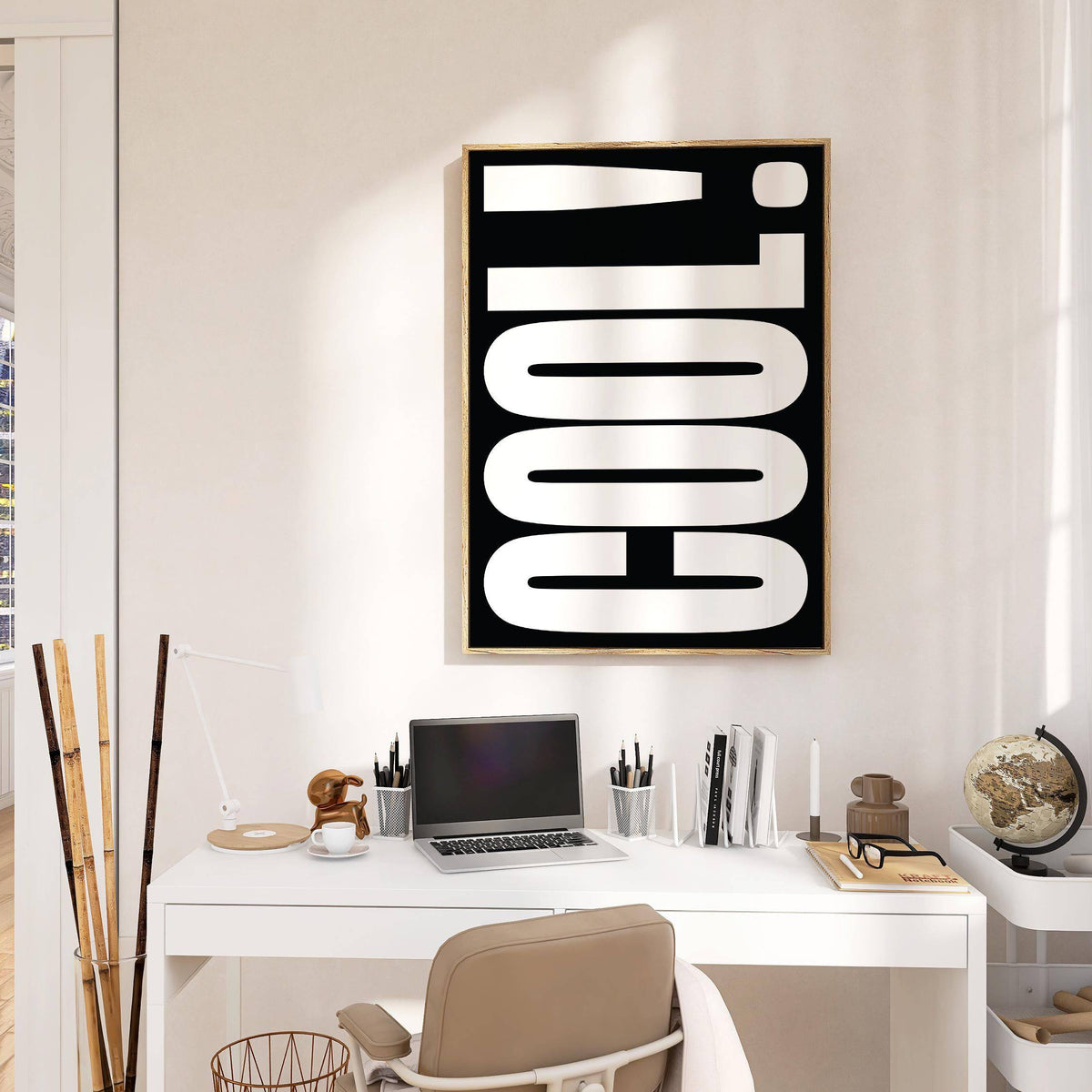 Unique cool typography art for stylish interiors