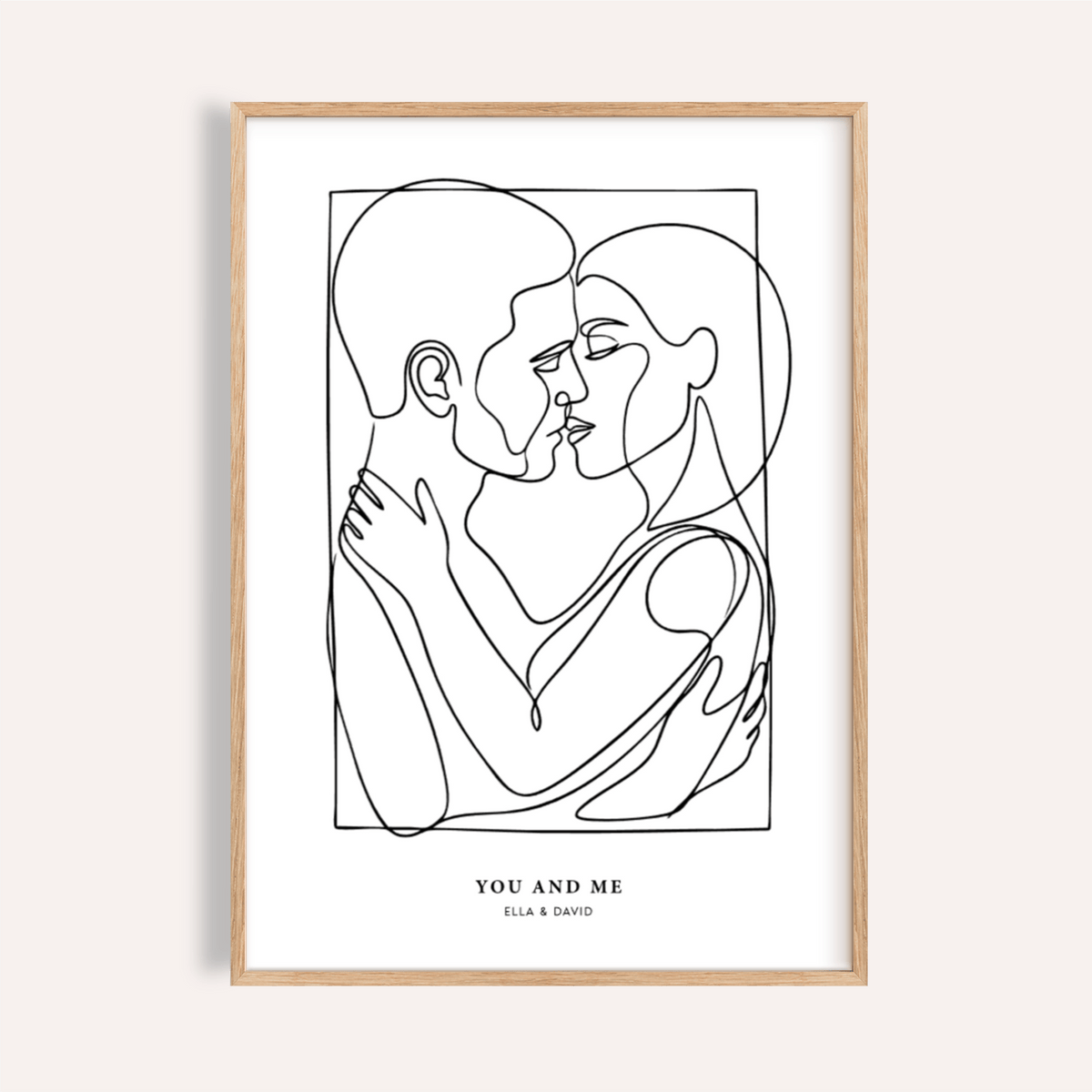 Abstract Figures wall art in Black and White for living room decor poster