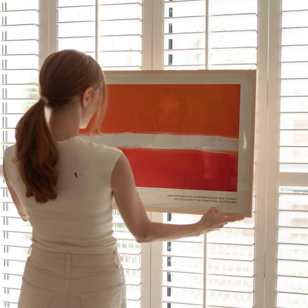 Orange color wall art for creative and stylish spaces