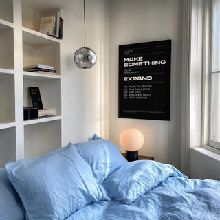Minimalist typography Wall Art Phrases encouraging curiosity and growth.