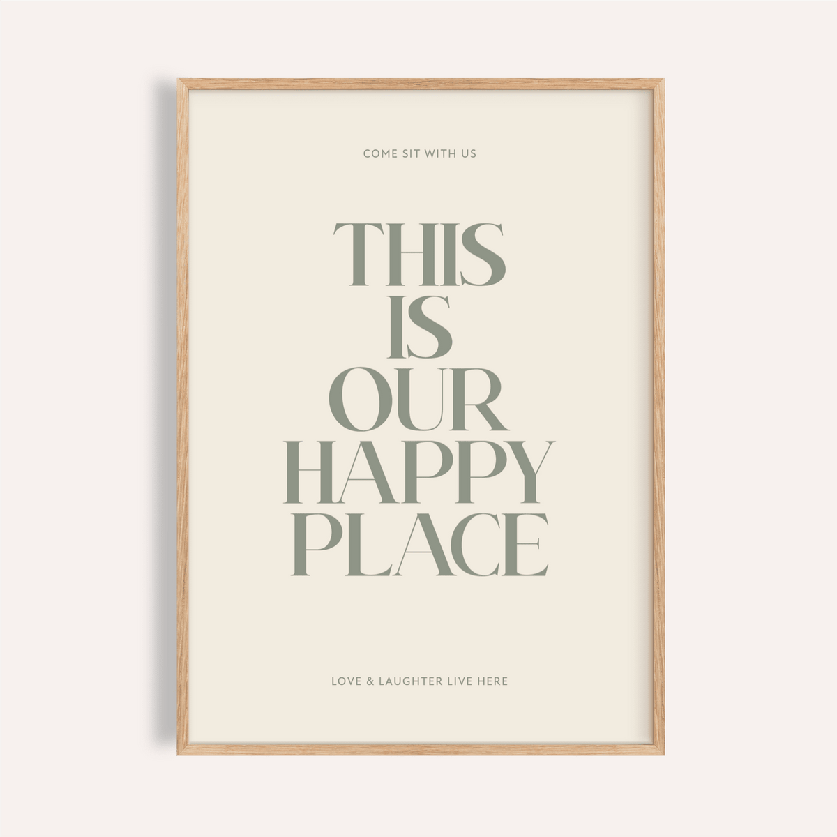 Inspirational Wall Sign with Green and Beige for living room wall art