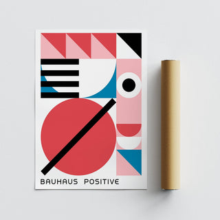 Decorative colorful geometric art with dynamic composition