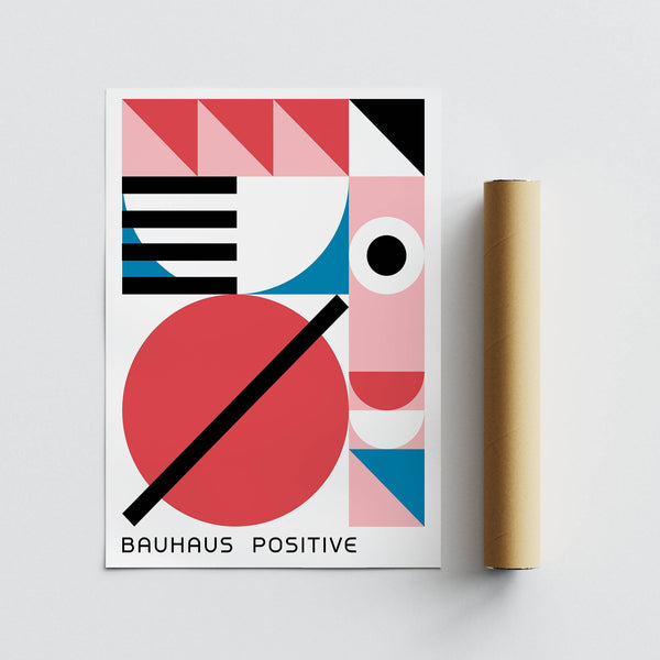 Decorative colorful geometric art with dynamic composition