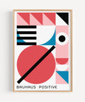 Colourful Bauhaus-inspired wall art perfect for girls' rooms and creative spaces