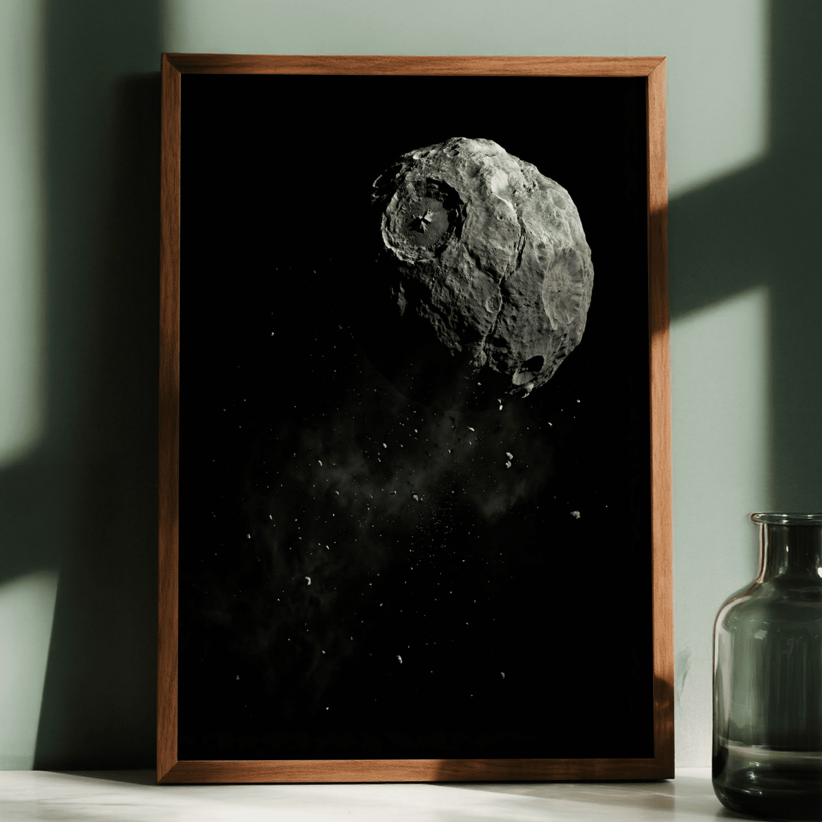 Mars Art Print poster featuring Gray details, suitable for science lover’s lounge