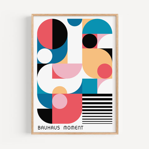 Abstract Movement in Colour Poster