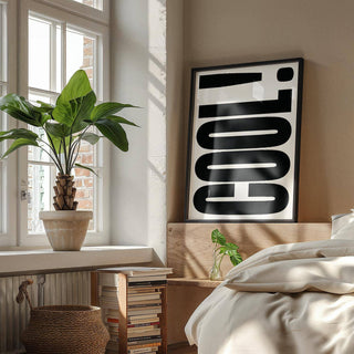 Contemporary cool typography poster for office and bedroom