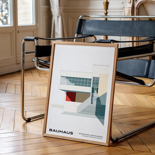 Cream-toned architecture captured in modernist style for architecture posters.