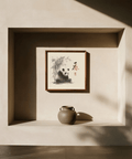 Panda Art Print, neutral tones wall art for bedroom