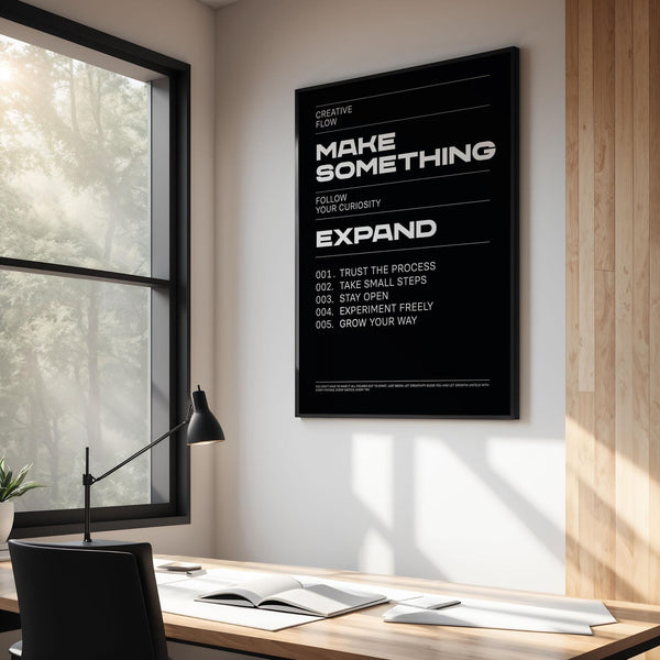 Inspirational Wall Art Phrases for artists, makers, and creatives.