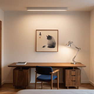 Chic Cat and Mouse gray and white print for dining room wall decoration