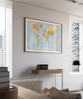 Modern World Map Print featuring Multicolored countries for study decor