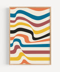 Bauhaus-inspired colourful abstract wall art, perfect for modern interiors