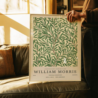 Cream background classic art posters with green branch details
