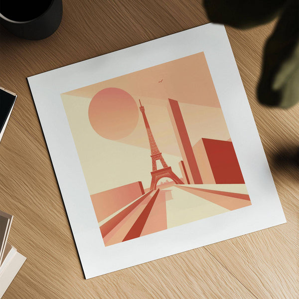 Elegant Eiffel Tower poster wall art for sophisticated spaces