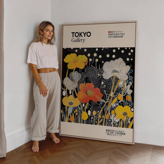Large Japanese decor print for statement wall art styling
