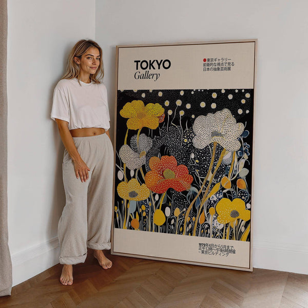 Large Japanese decor print for statement wall art styling