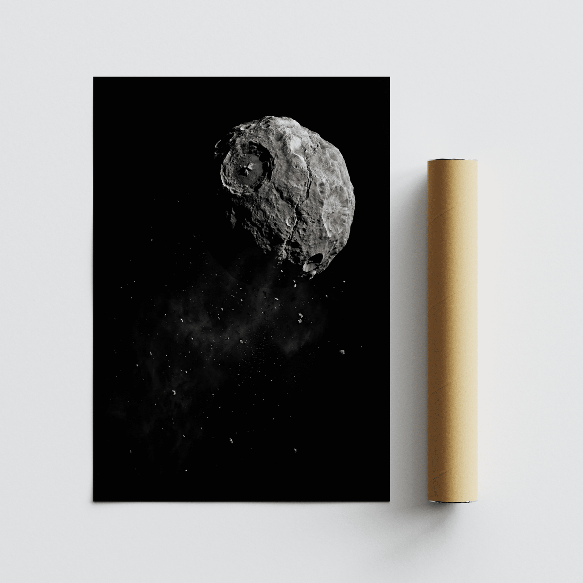 Mars Art Print with stark contrast, ideal for living room modern wall art