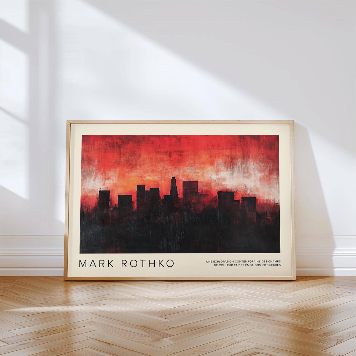 Modern wall art California inspired by abstract expressionism