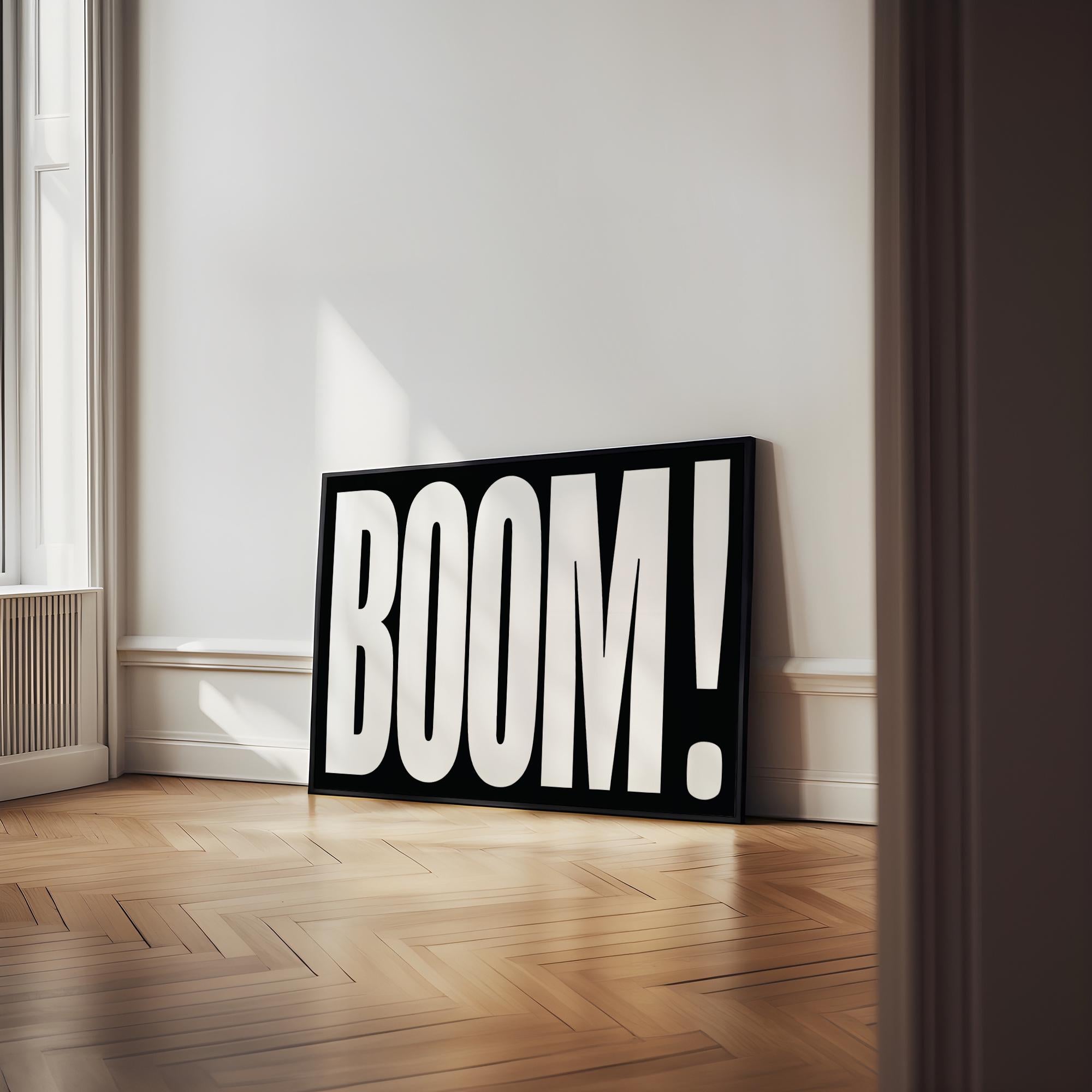 BOOM Typography Wall Art