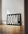 Minimalist BOOM poster for modern interiors