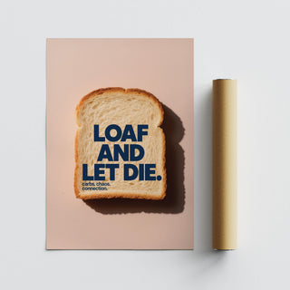 Whimsical toast-themed quirky kitchen art with foodie appeal.