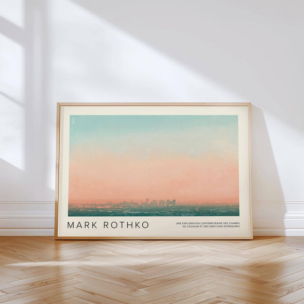 Minimalist skyline wall pictures with modern urban decor