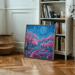 Van Gogh Floral Print in Multicolored palette ideal for office decor poster