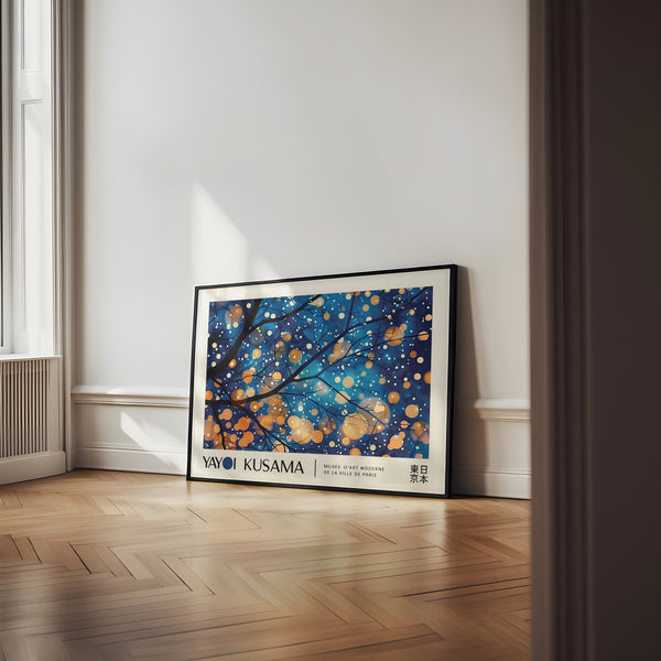 High-definition Kusama Art print for stylish wall decor