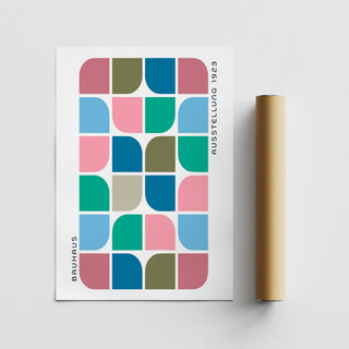 High-quality block colour wall art on matte paper