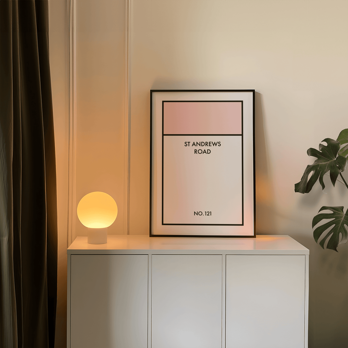 Street Name Family Personal poster, Multicolored and White, study room art