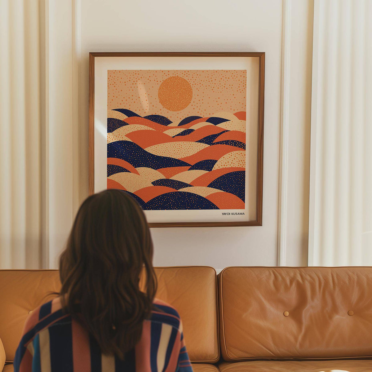 Bold and elegant abstract wall art colorful for contemporary decor