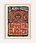 Bold Spanish typography poster with central eye wall art print